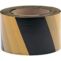 Лента сигнальная Сибртех, черно-желтая 50 мм х 200 м картинка 